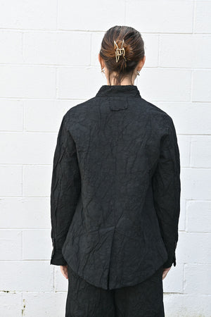 Wrinkled Jacket Black