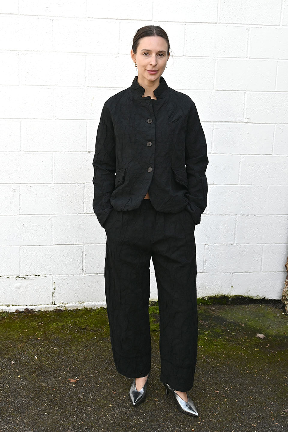 Wrinkled Jacket Black