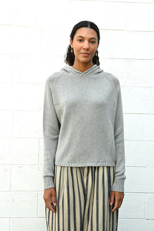 Knitted Hoodie Grey
