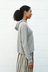 Knitted Hoodie Grey