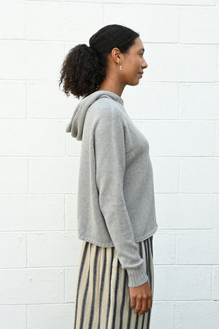 Knitted Hoodie Grey