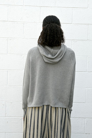 Knitted Hoodie Grey