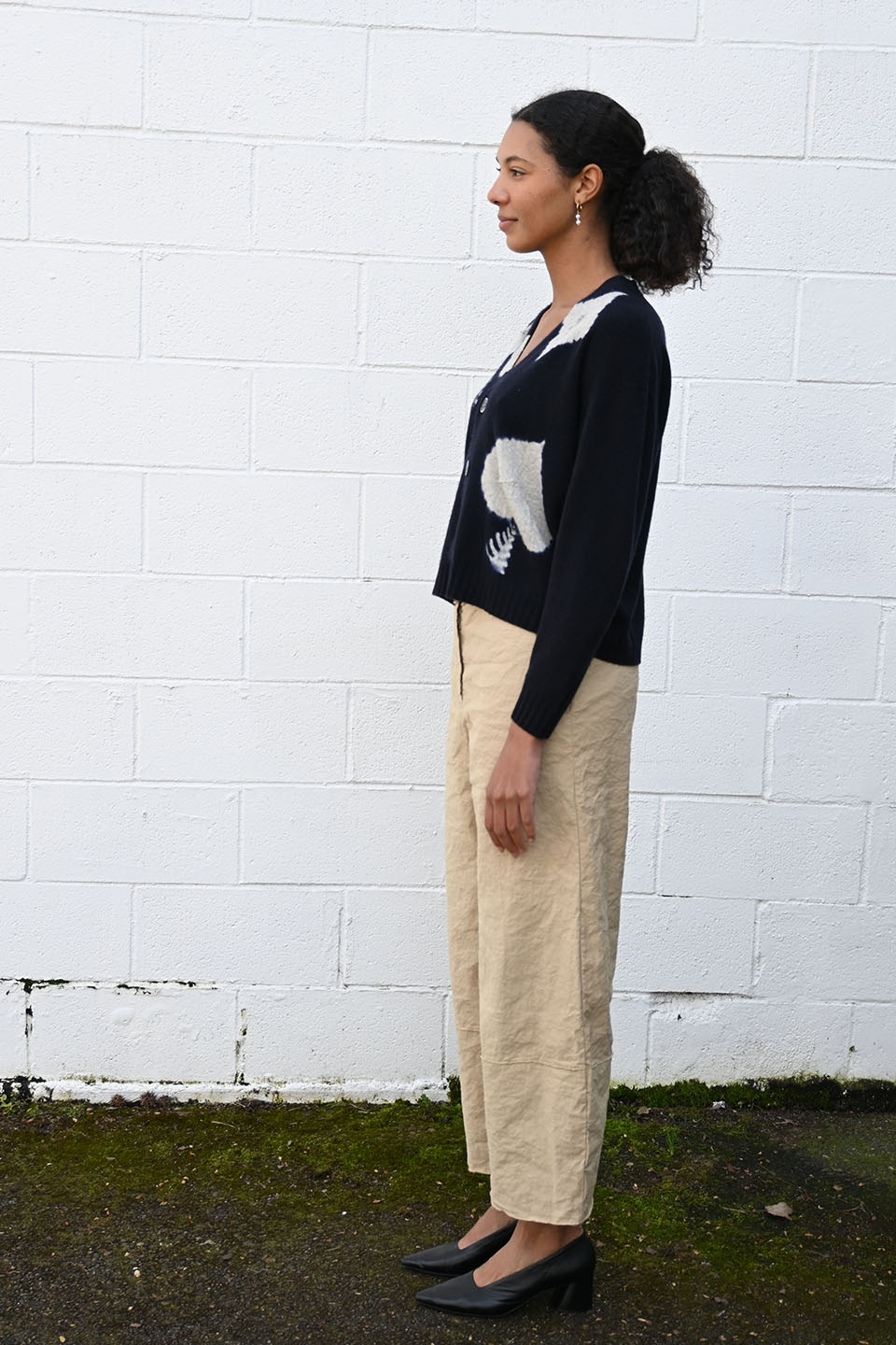 Wrinkled Wide Pants Juta
