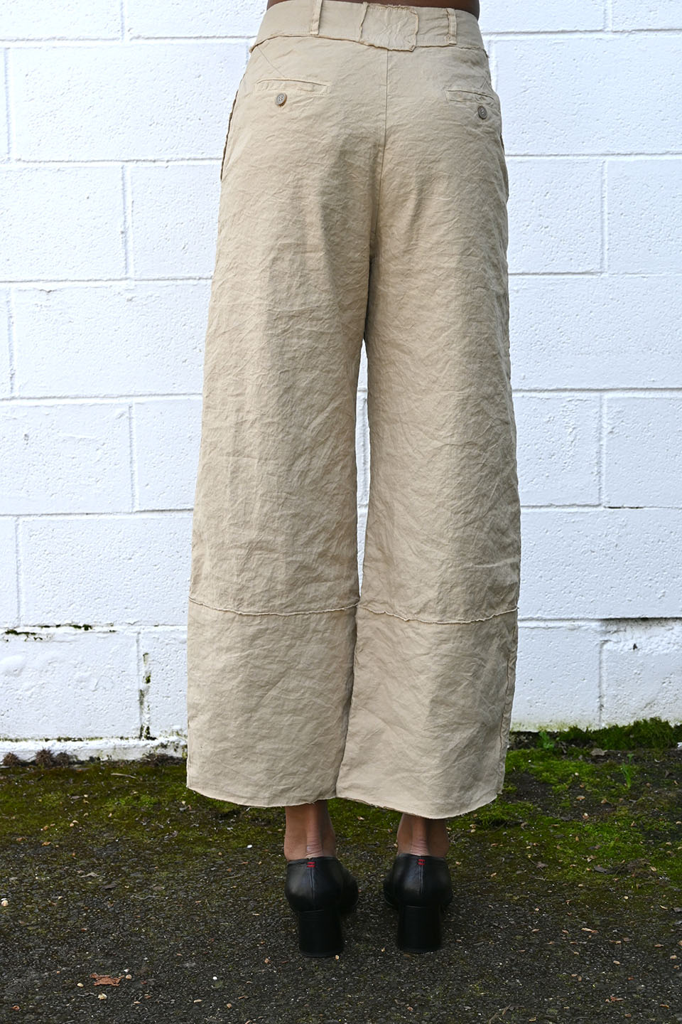 Wrinkled Wide Pants Juta