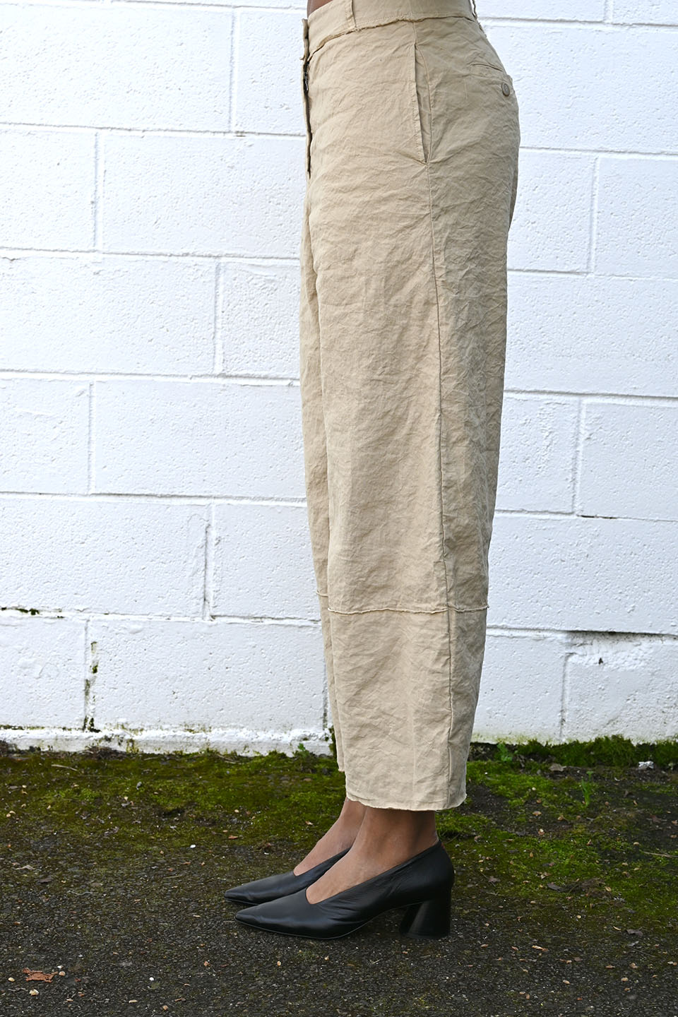 Wrinkled Wide Pants Juta