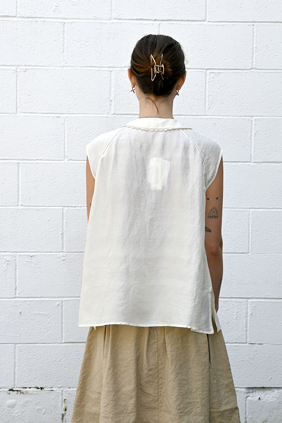 Kelly Top Ivory