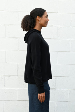 Knitted Hoodie Black