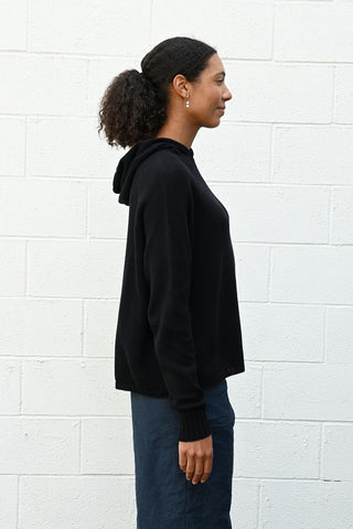 Knitted Hoodie Black