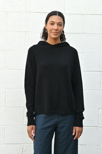 Knitted Hoodie Black