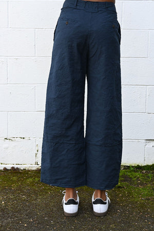 Wrinkled Wide Pants