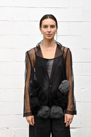 Sheer Rosette Jacket