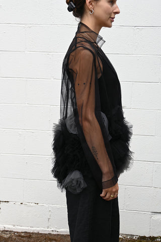 Sheer Rosette Jacket
