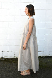 P1934 Thin Stripe Sleeveless Dress