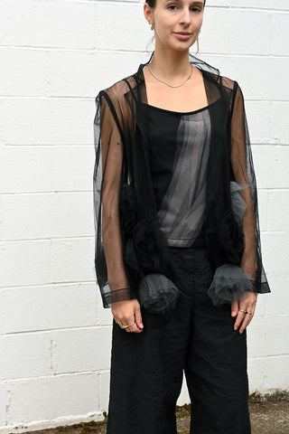 Sheer Rosette Jacket