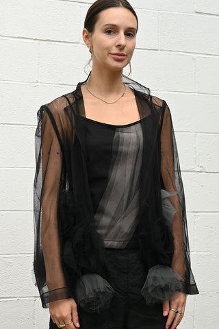 Sheer Rosette Jacket
