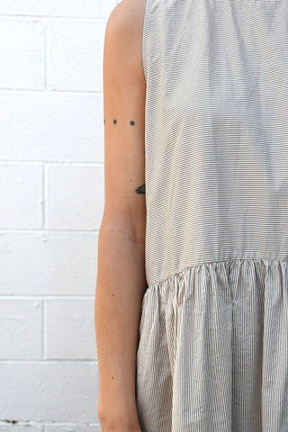 P1934 Thin Stripe Sleeveless Dress