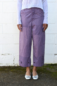 Double Knee Cargo Pants Purple