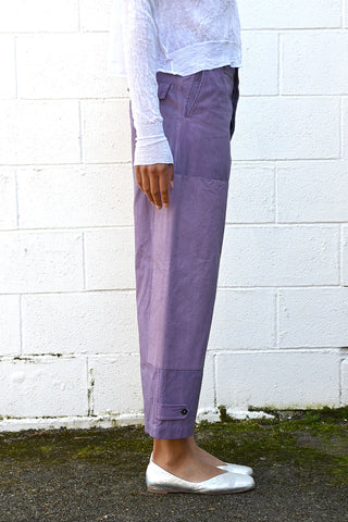 Double Knee Cargo Pants Purple