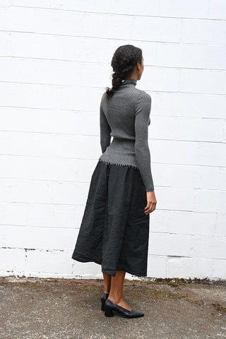 Wrinkled Skirt Black