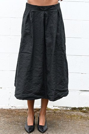 Wrinkled Skirt Black