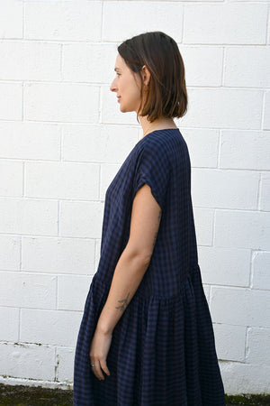 Gingham Dress Blue
