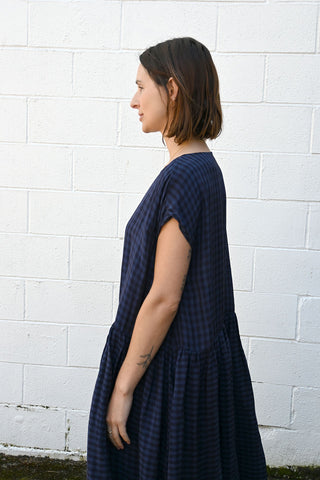Gingham Dress Blue