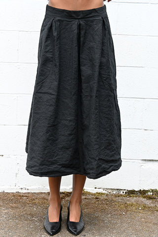 Wrinkled Skirt Black