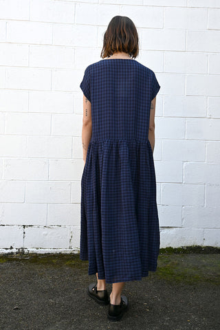 Gingham Dress Blue