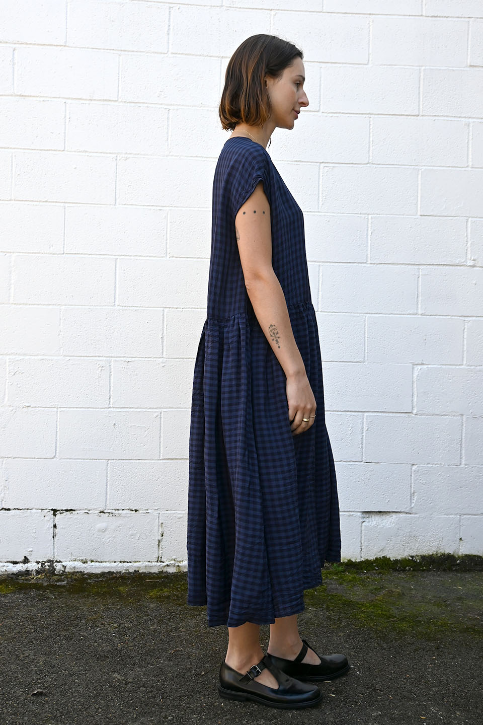 Gingham Dress Blue