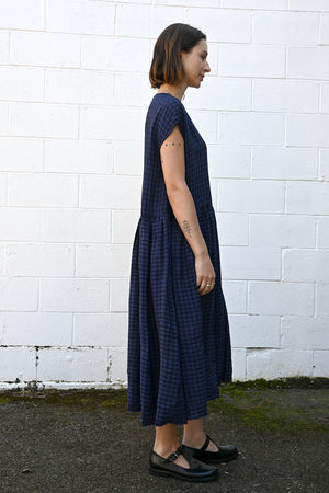 Gingham Dress Blue