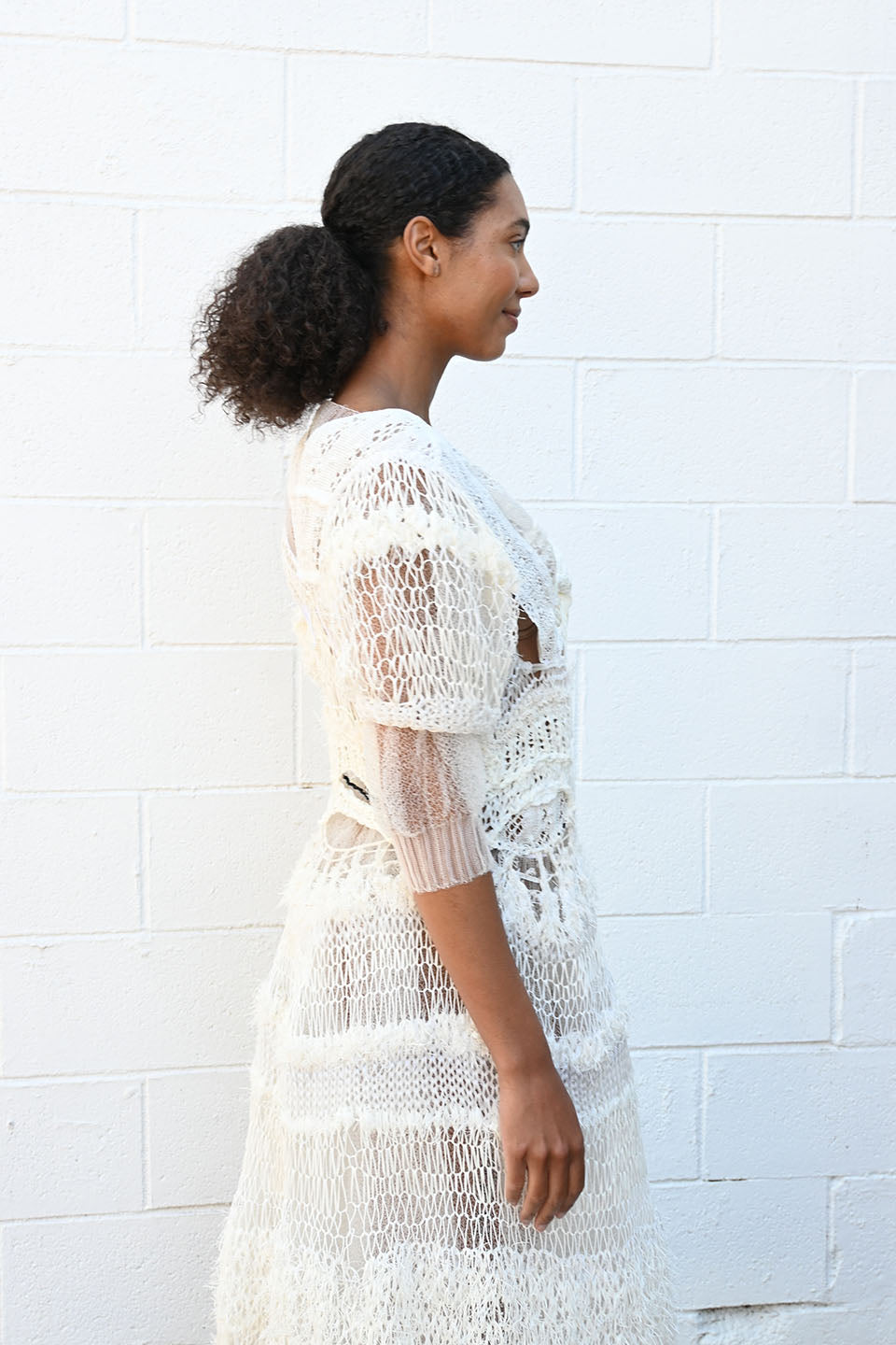 White Specter Mixuture Dress