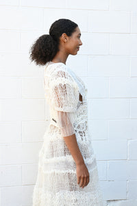 White Specter Mixuture Dress
