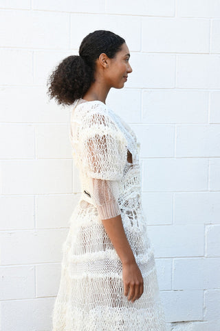 White Specter Mixuture Dress