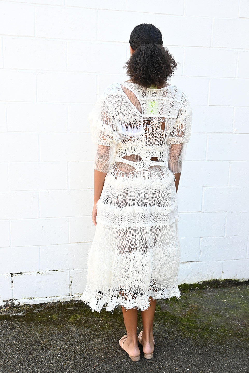 White Specter Mixuture Dress