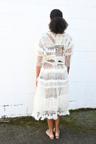 White Specter Mixuture Dress