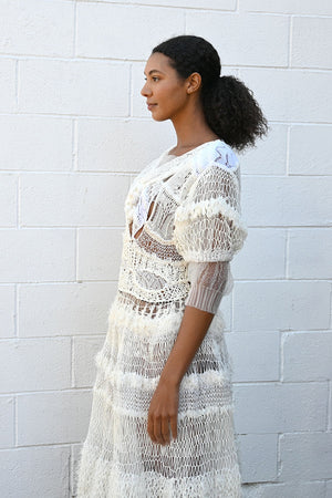 White Specter Mixuture Dress