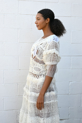 White Specter Mixuture Dress