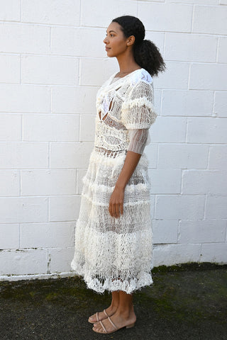 White Specter Mixuture Dress