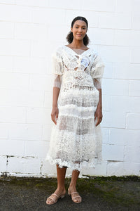 White Specter Mixuture Dress