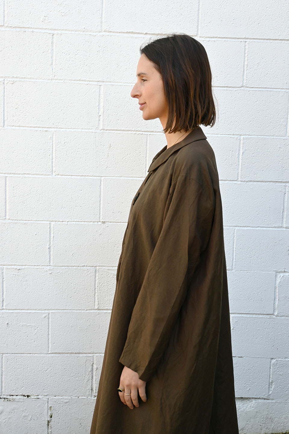 Wrinkled Skirt Light Grey