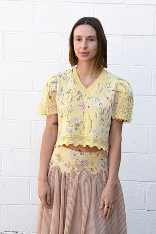 Grunge Flower Pullover