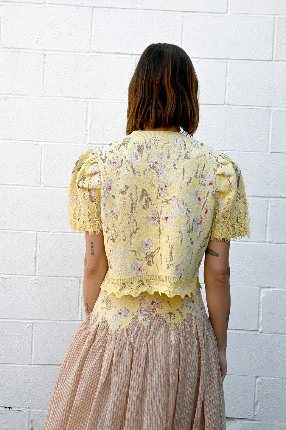 Grunge Flower Pullover