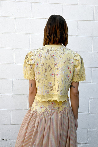 Grunge Flower Pullover