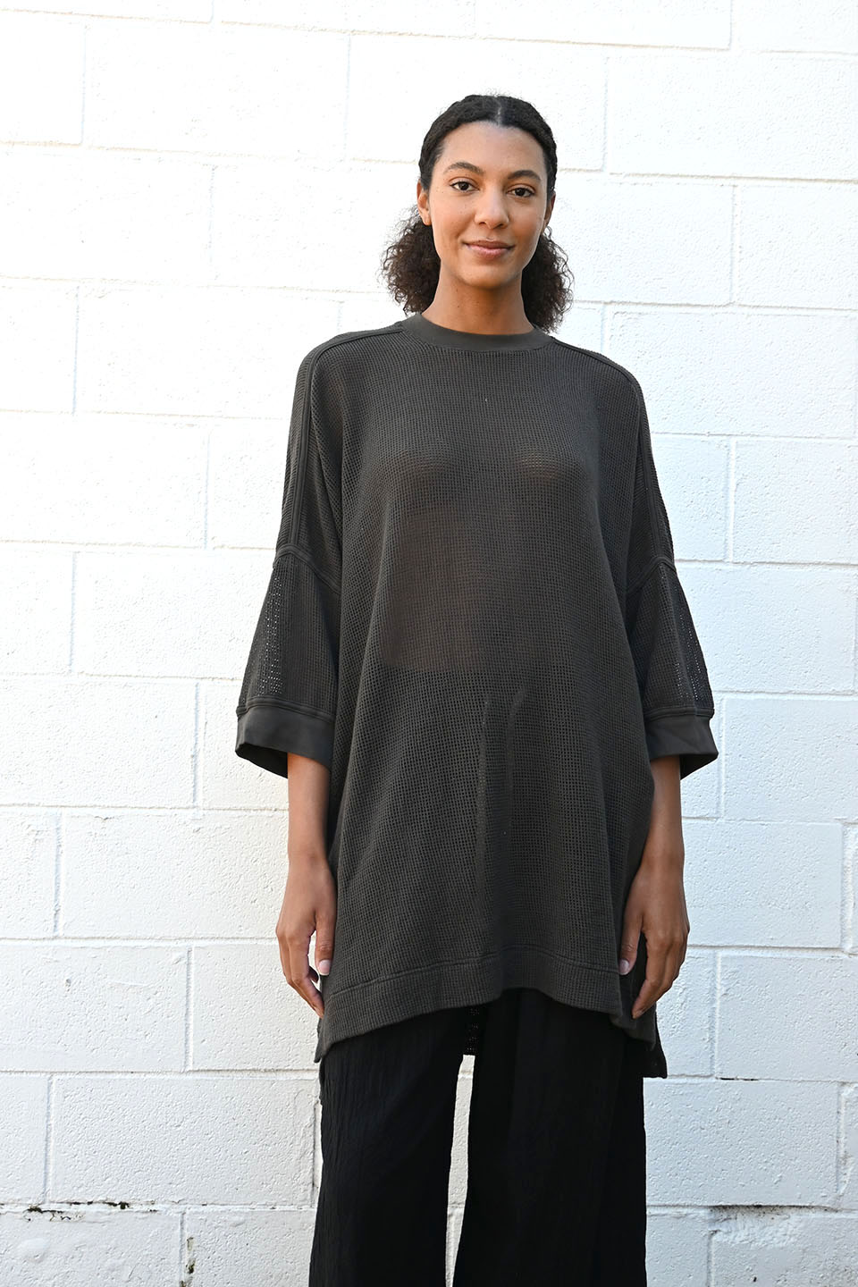 Oversized Mesh Top