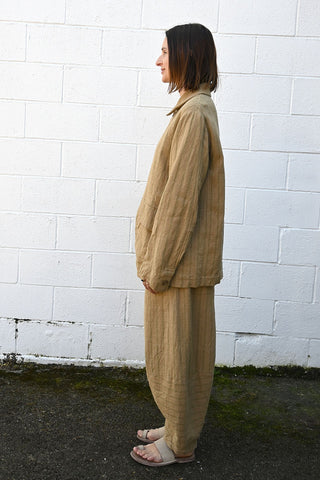 Linen/Silk Striped Pants