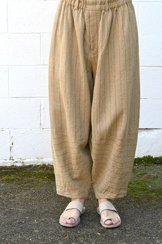 Linen/Silk Striped Pants