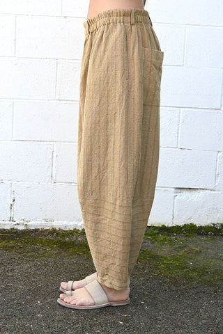 Linen/Silk Striped Pants