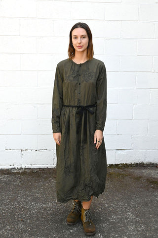 Botanical Olive Dress