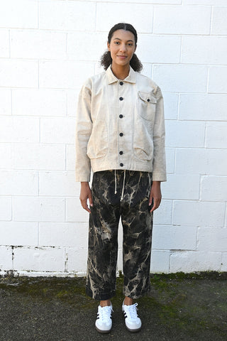 Denim Bleach Shadow Trousers