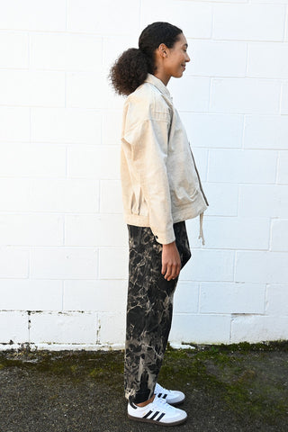 Denim Bleach Shadow Trousers
